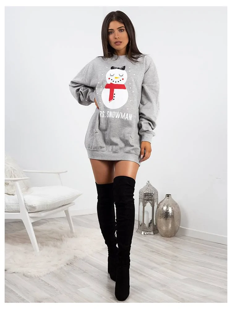 MRS. SNOWMAN GREY LONG...