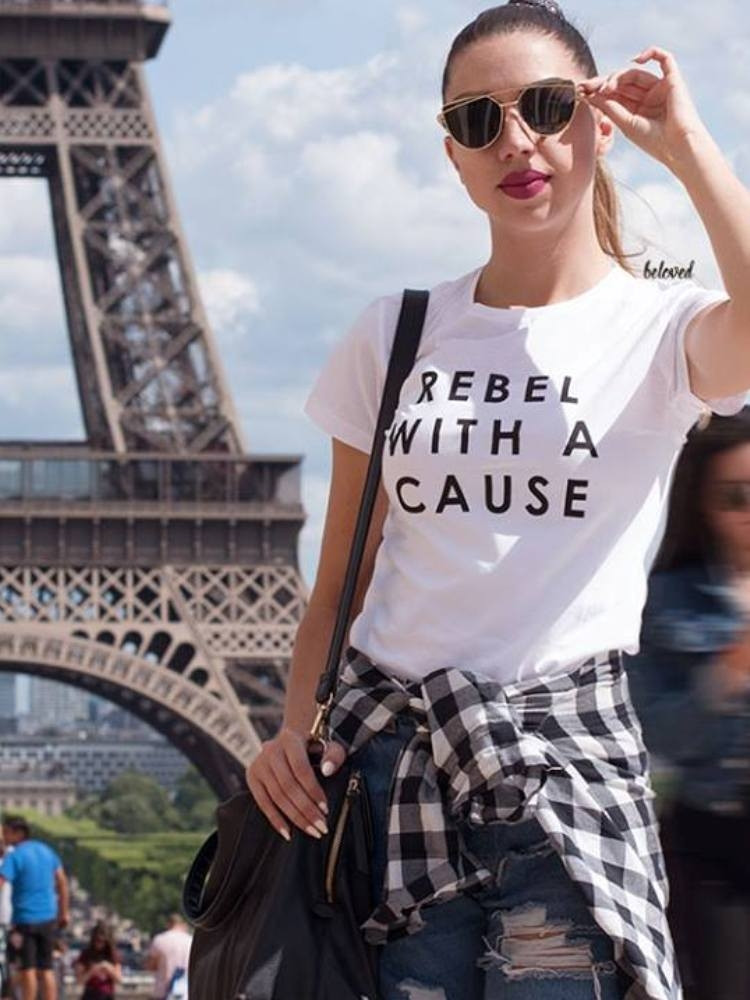 REBEL WHITE T-SHIRT