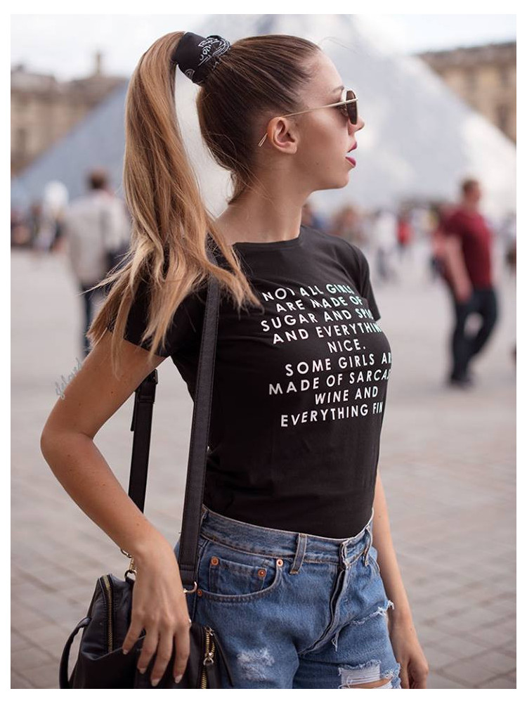 SARCASM BLACK T-SHIRT