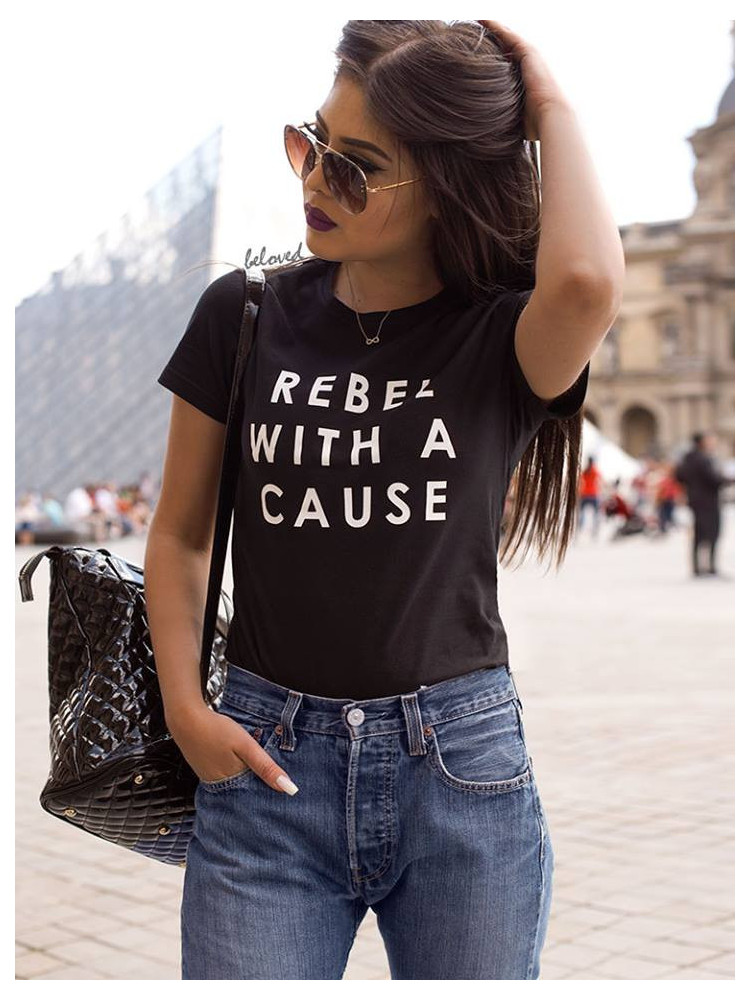 REBEL BLACK T-SHIRT