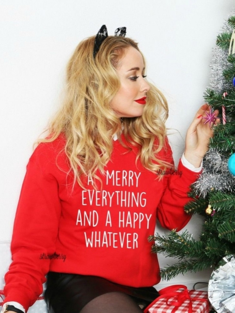 “Merry Every Thing” Grey Sweatshirt