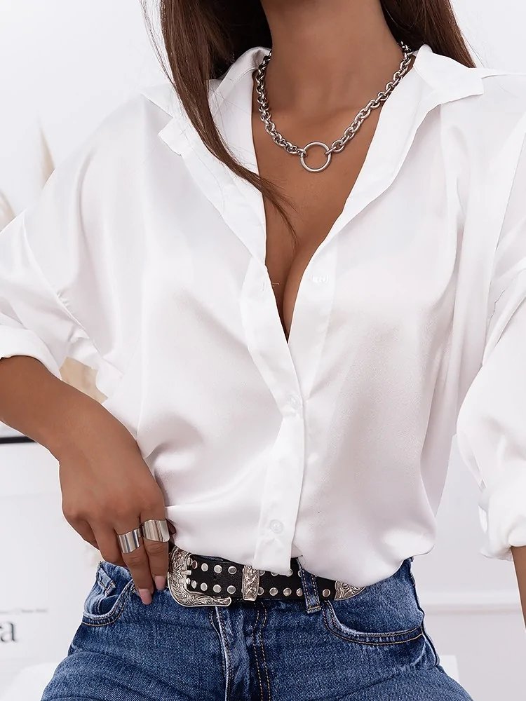 CLODE WHITE SATIN SHIRT