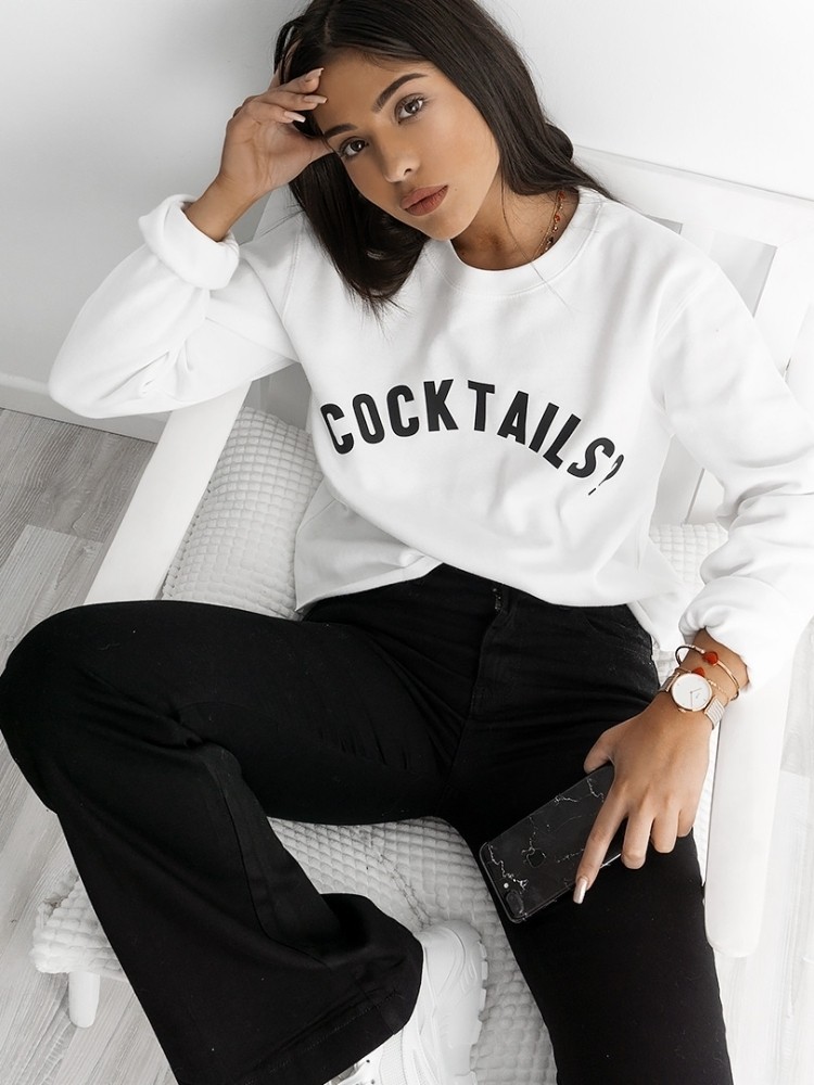 COCKTAILS CROP SWEATER