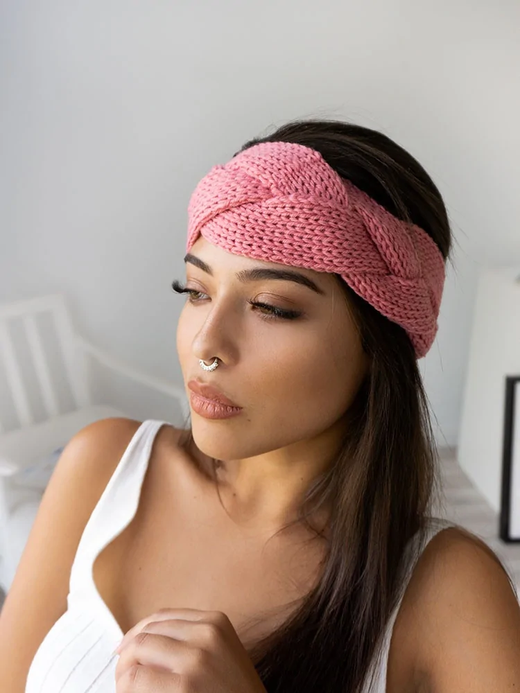 BRAID PINK HEADBAND