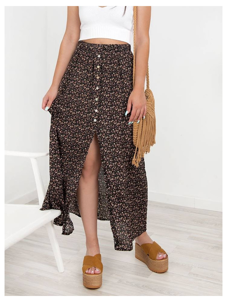 NANCY BOHO BLACK SKIRT
