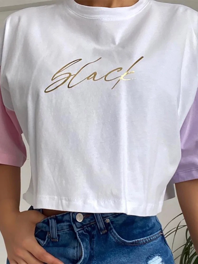 ALLURA WHITE CROP TSHIRT