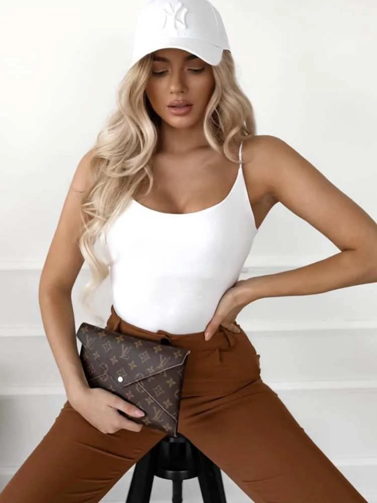 LENINA WHITE BASIC TOP