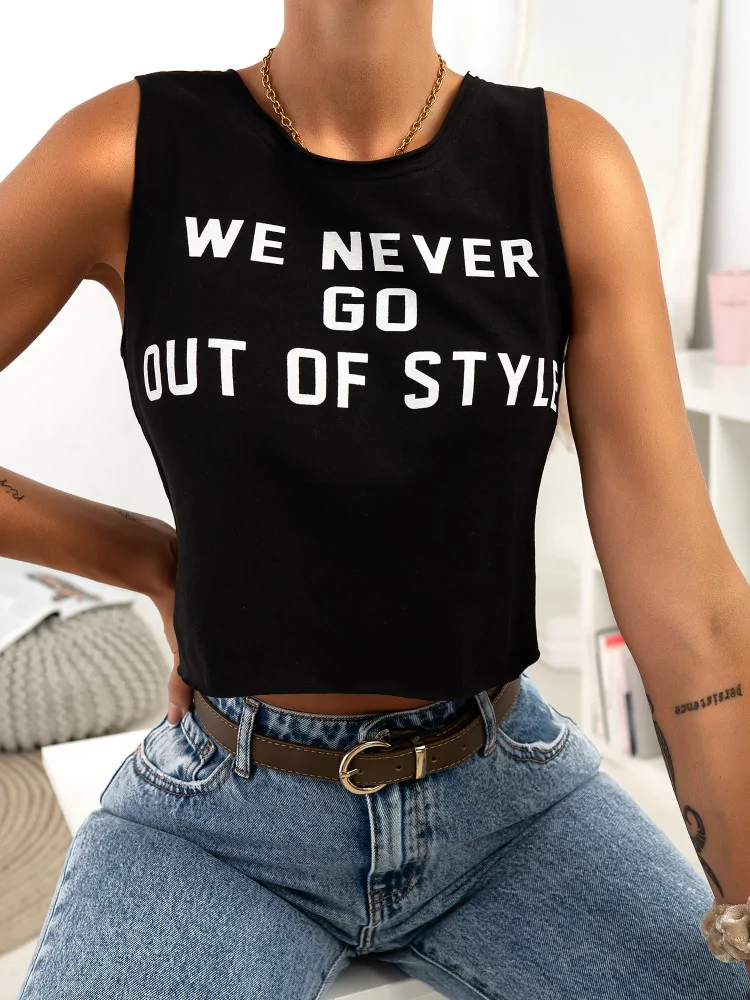 NEVER GO BLACK TANK TOP