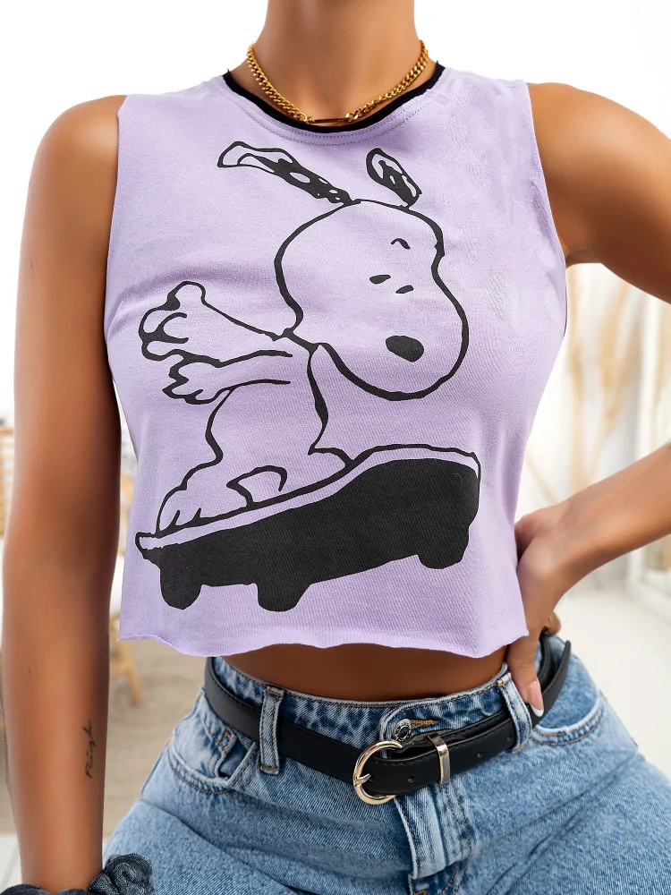 SKATE SNOOPY LILA TANK TOP