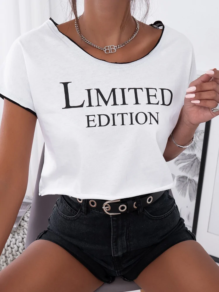 LIMITED WHITE EDITION CROP TSHIRT