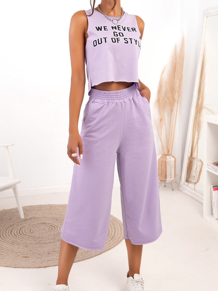 NEVER GO OUT OF STYLE LILA SET
