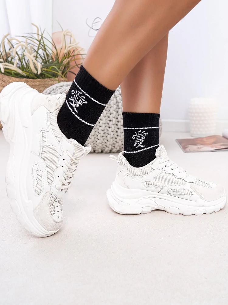 KOREAN LOVE BLACK BASKET SOCKS