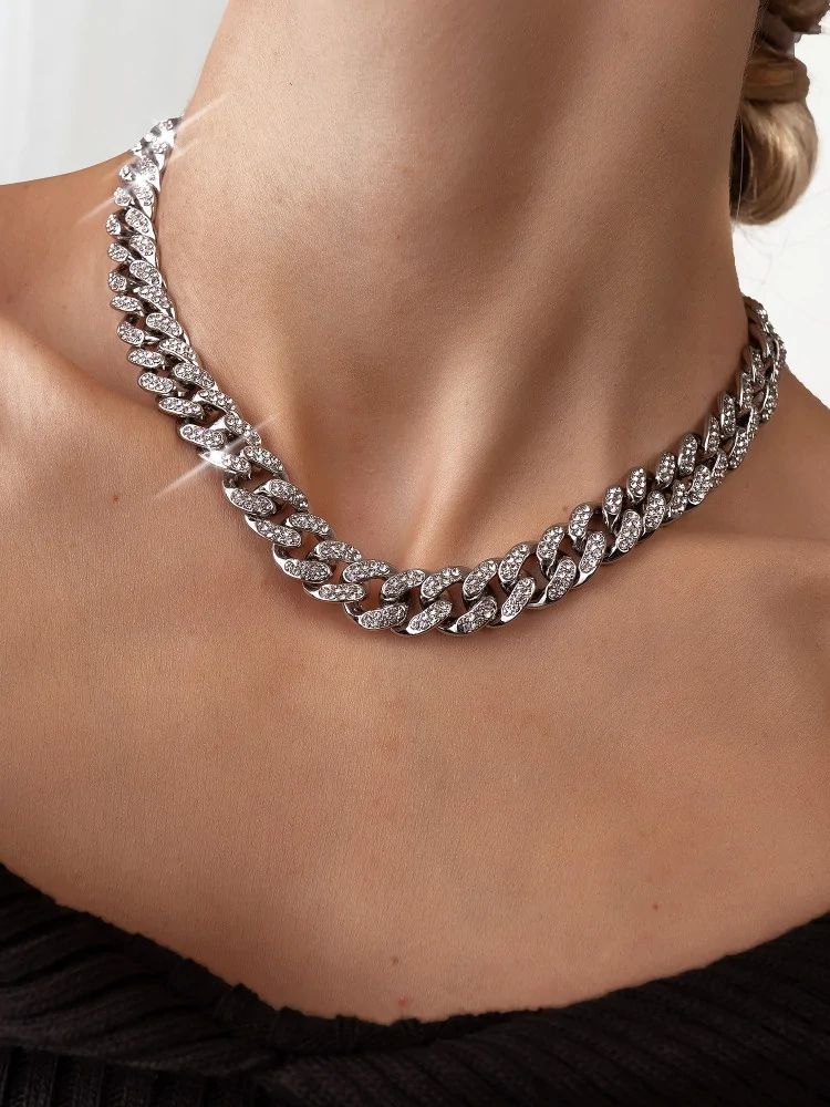FARNESE SILVER STRASS NECKLACE