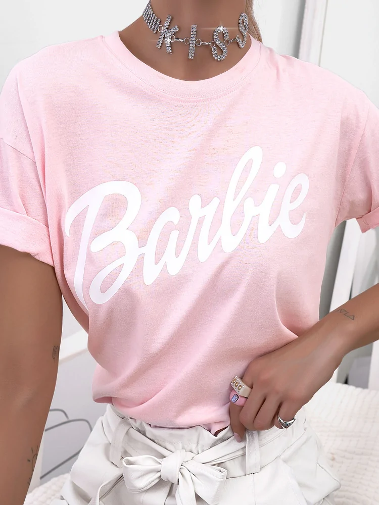 PALE PINK T-SHIRT BARBIE