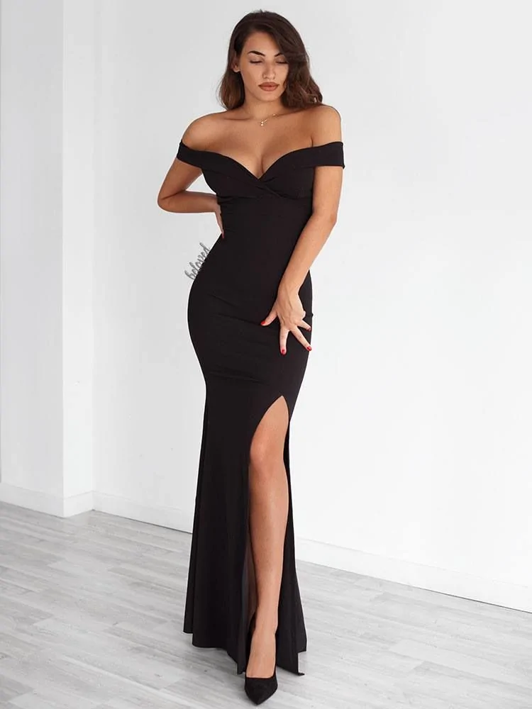 GILDA BLACK MAXI DRESS