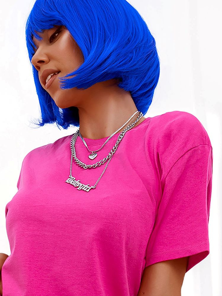 LYLA BLUE ELECTRIC SHORT HAIR WIG