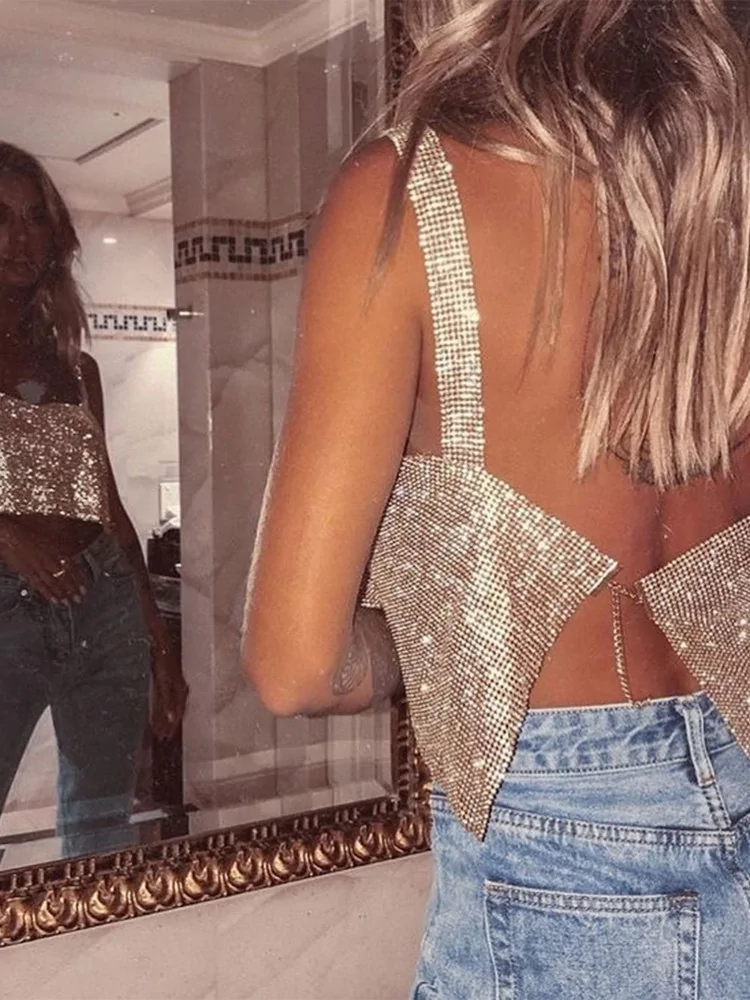 CHLOE GOLD STONE TOP