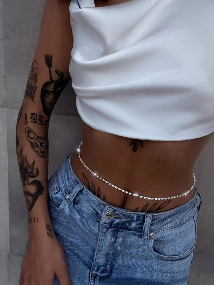 ZONDRA STRASS WAIST CHAIN