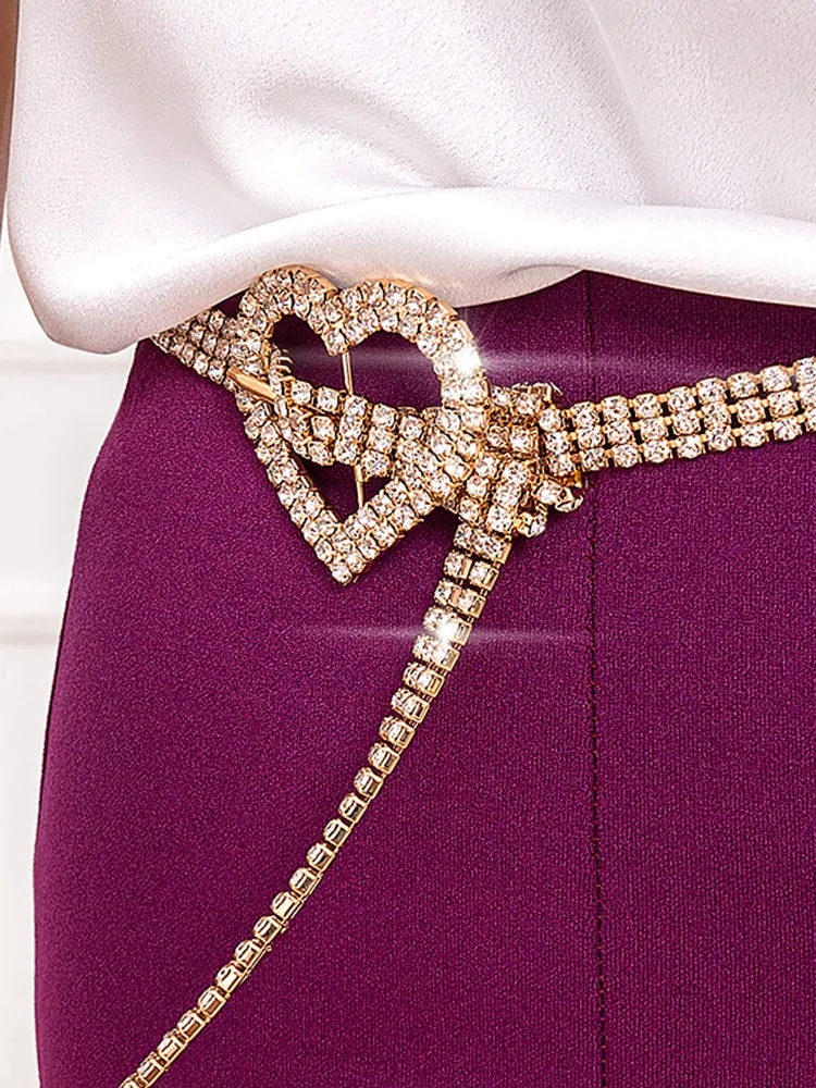 VALENTINA GOLD STRASS HEART...