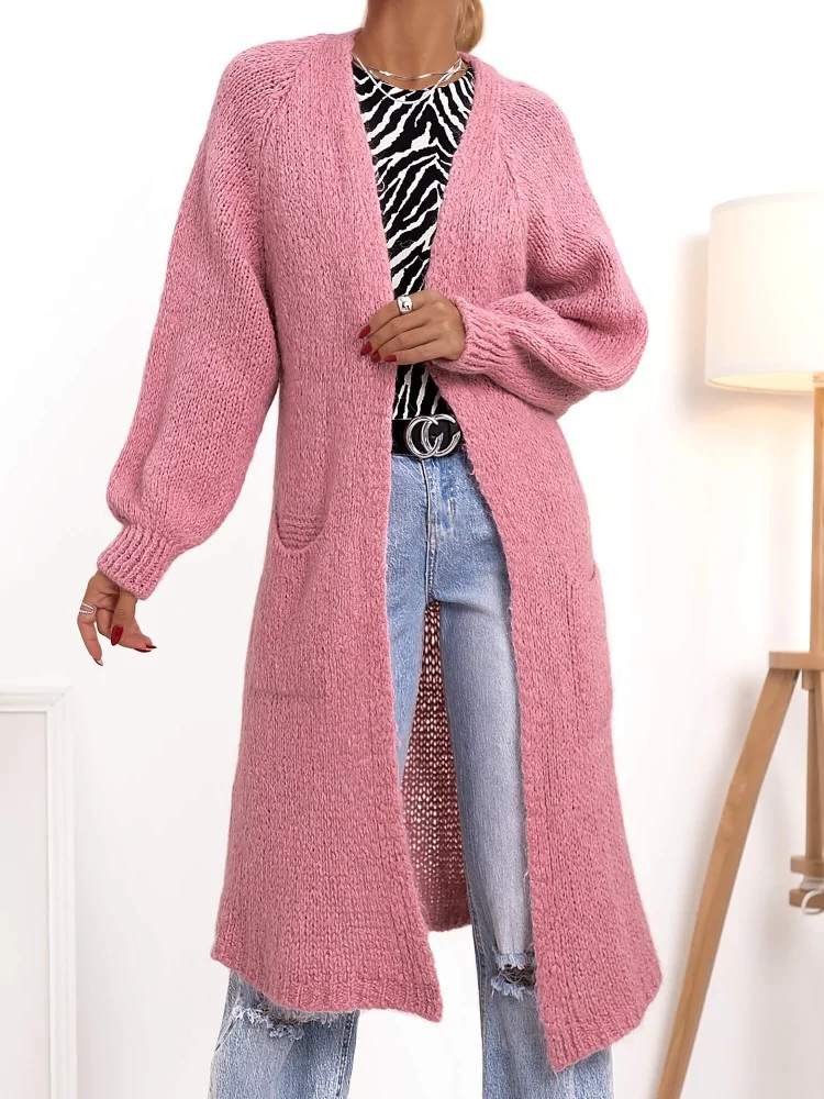 EZRA PINK KNITTED LONG...