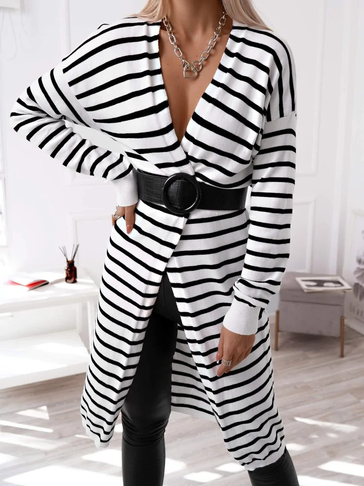 RICTA LONG STRIPED CARDIGAN