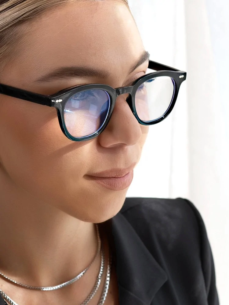 NAPLES BLACK CLEAR LENS