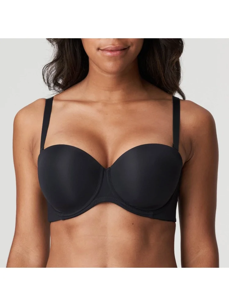 ZION BLACK STRAPLESS BRA