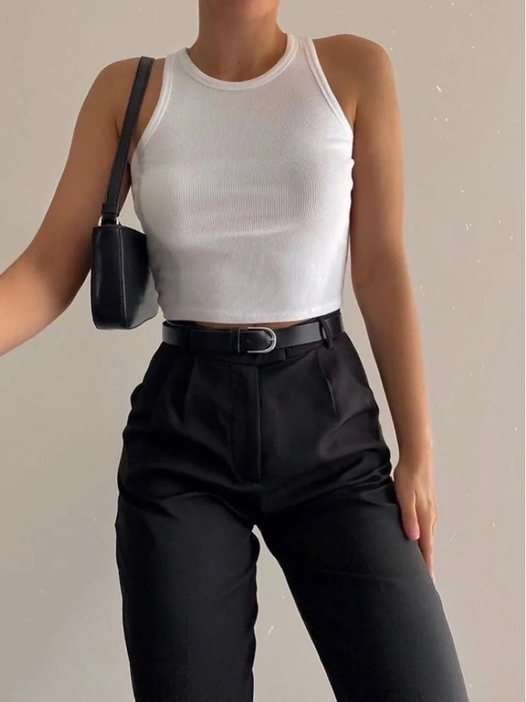 YORKIE WHITE TANK TOP