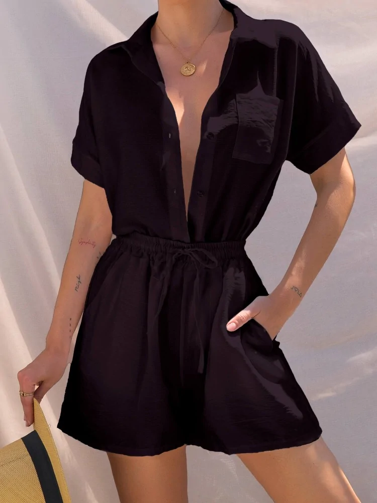 MOJO BLACK SHORTS SET