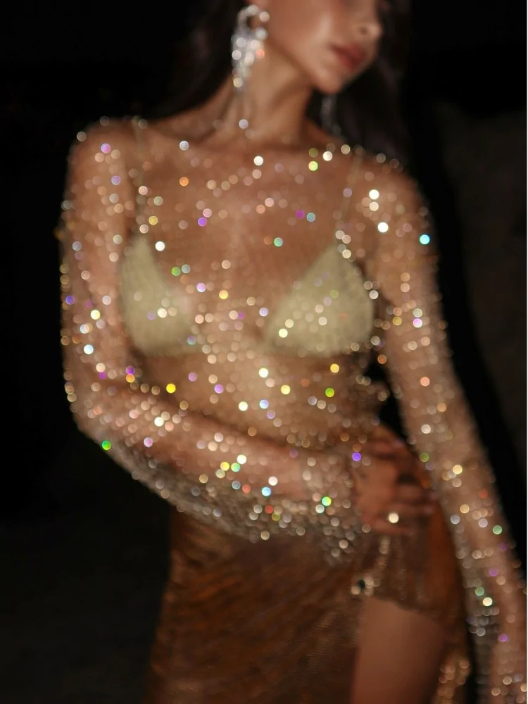 GAIA GOLD STRASS TOP