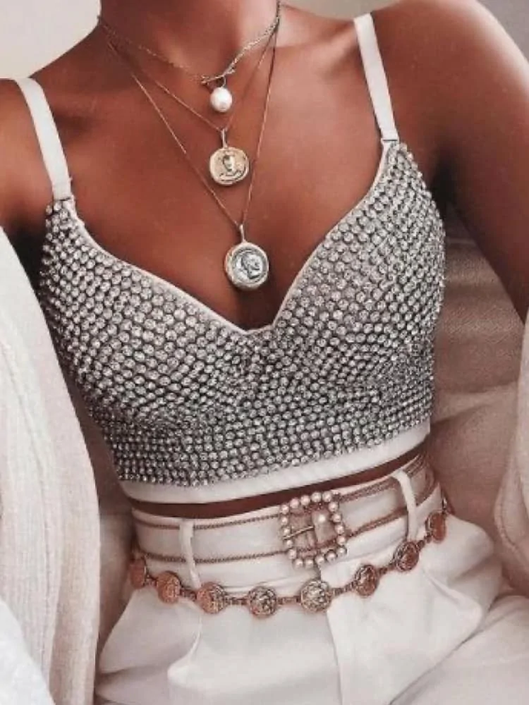 STRASS BUSTIER - ROSOLINA