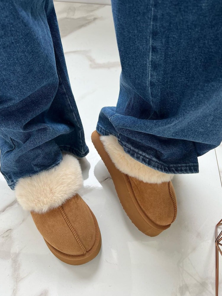 ΓΟΥΝΙΝΑ SLIP ON - FROST CAMEL