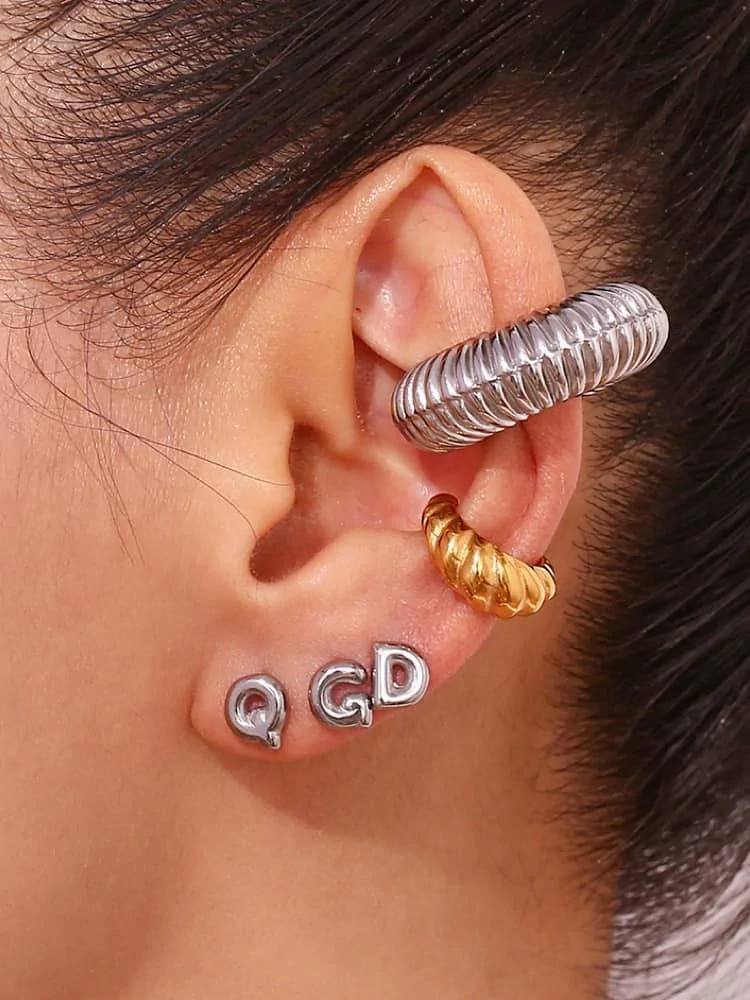 BETHSAB SILVER SPIRAL EARCUFF