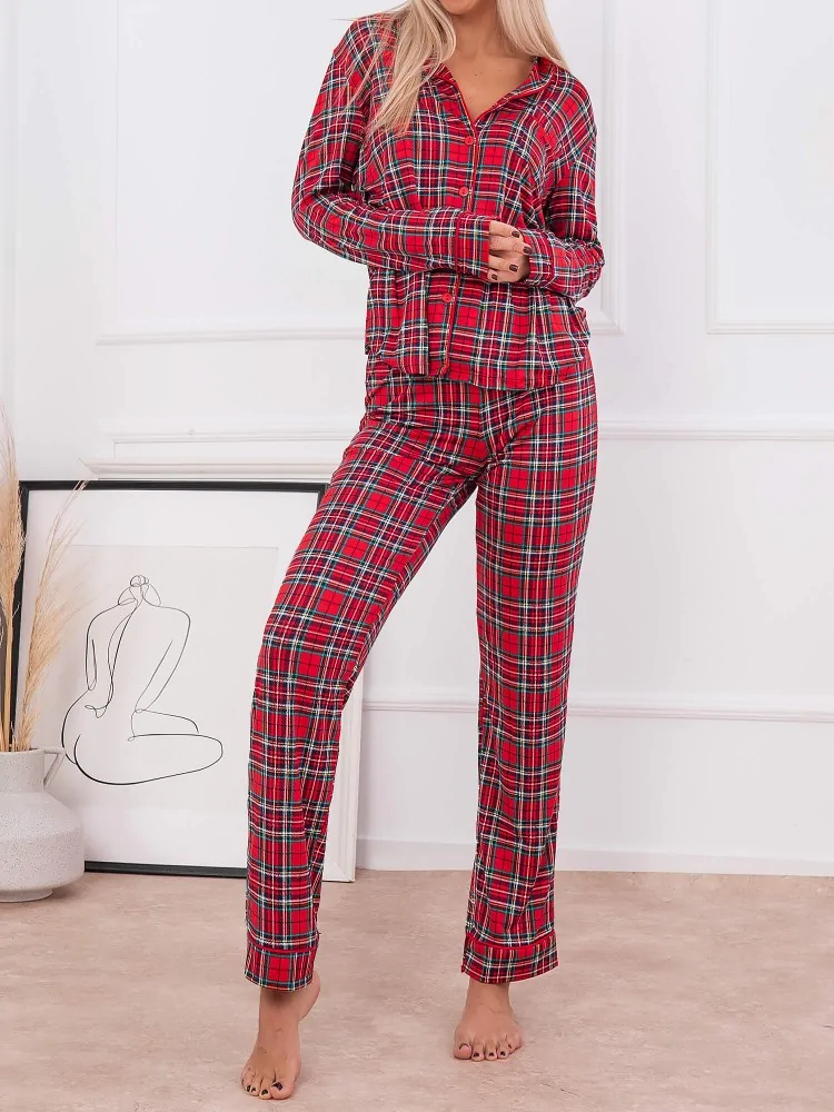 TIMOTHY RED CHECKED PYJAMAS