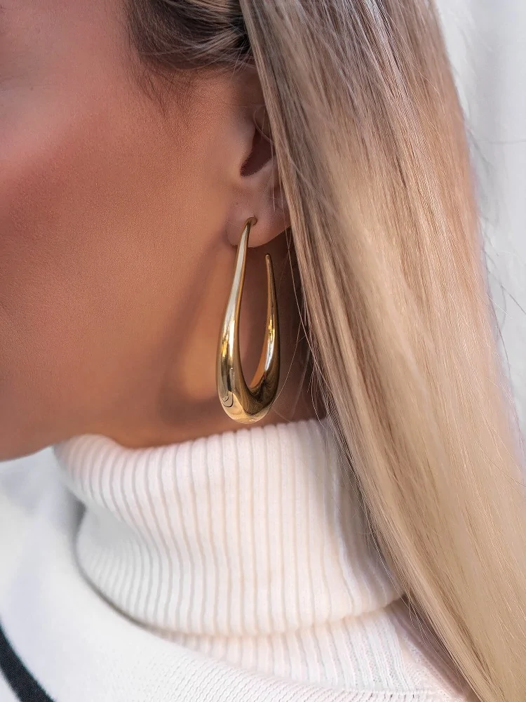 HARALD GOLD HOOP EARRINGS