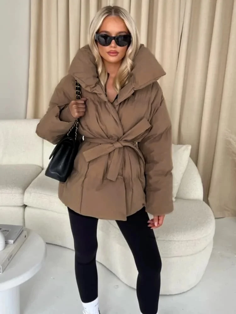 VERGEL CAMEL PUFFER JACKET