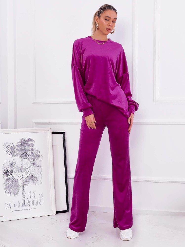 GIORGIA MAGENTA VELOUR SET