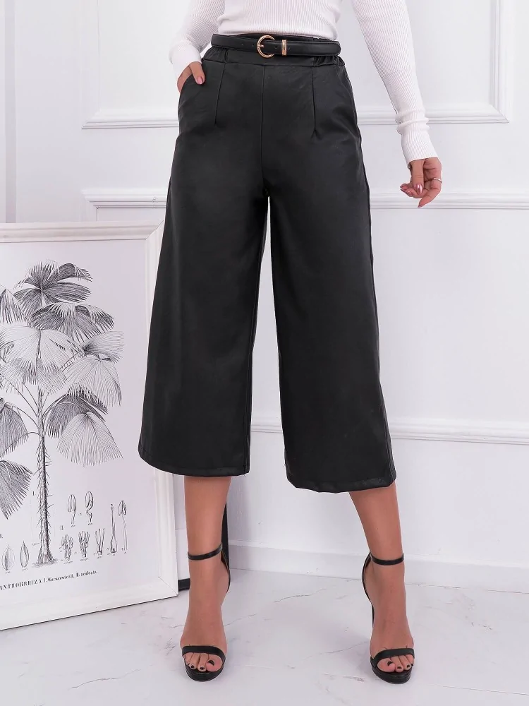 COBI LEATHER ZIP CULOTTE