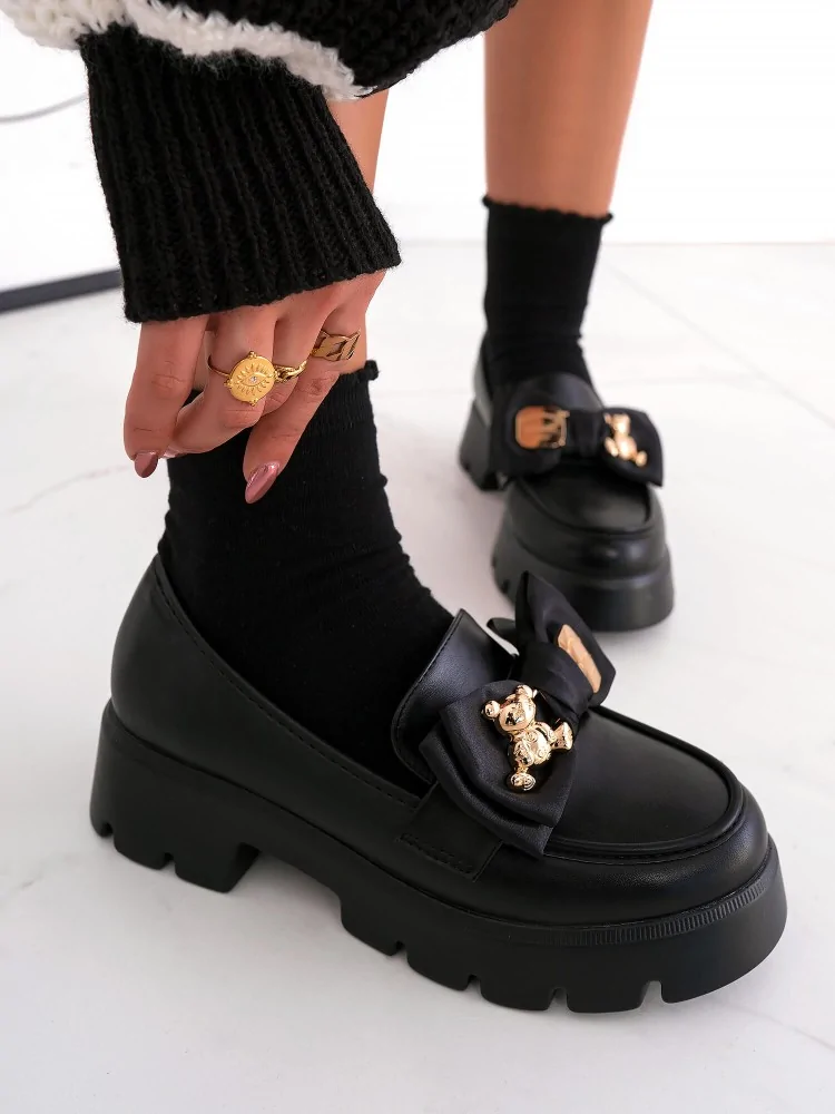 LUPEN BLACK MATTE LOAFERS