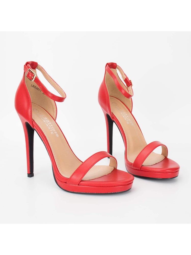 ADELE RED SANDALS