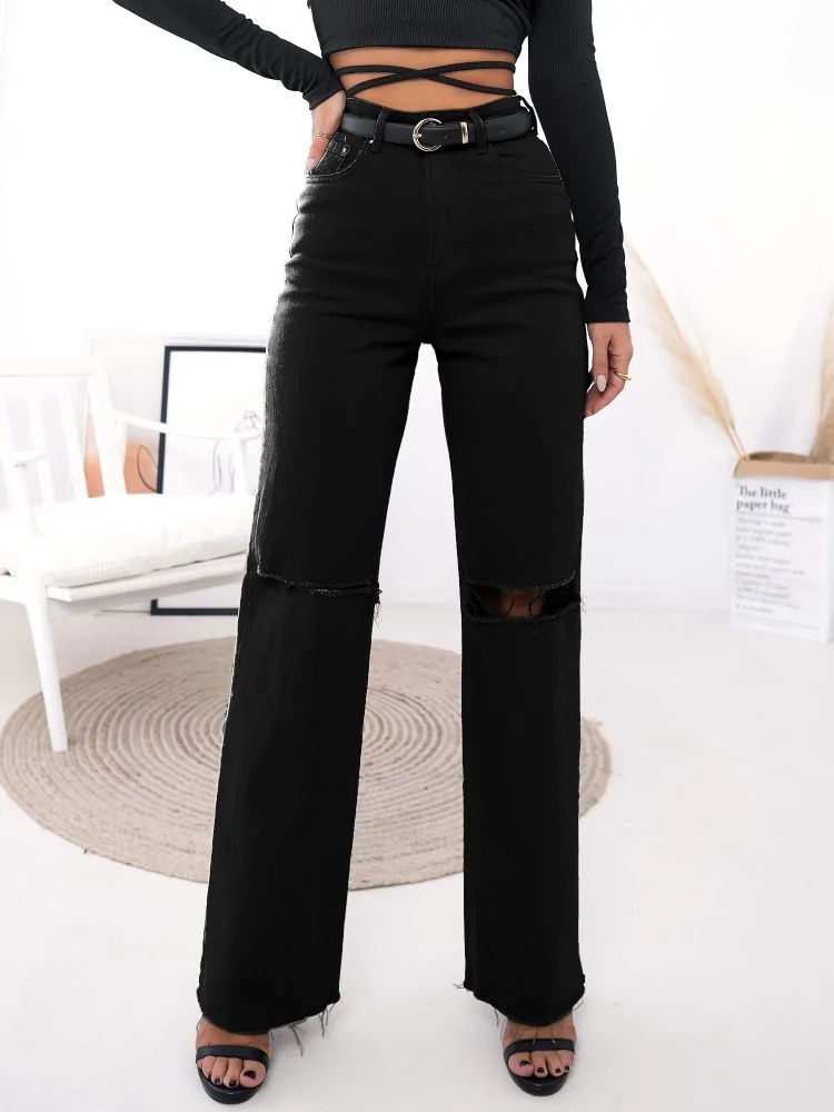 HARLEY BLACK WIDE JEANS