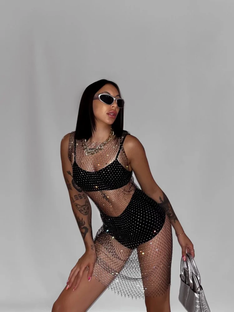 DAKOTA STRASS NET DIAMOND...