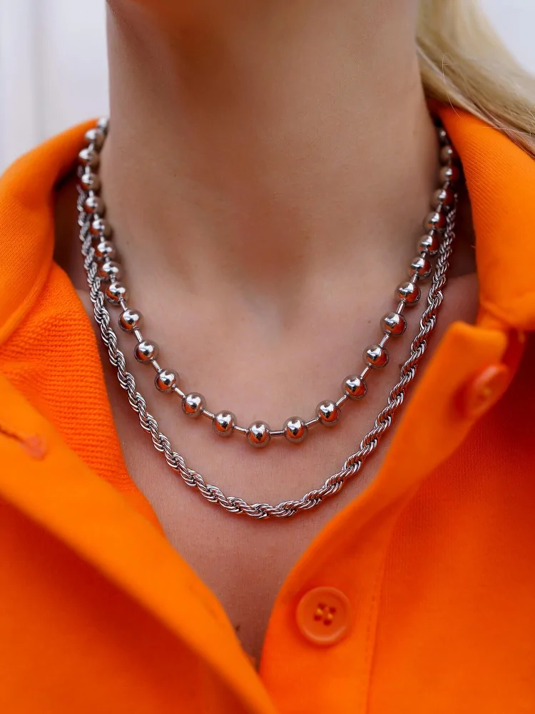 SILVER NECKLACE - ANYA