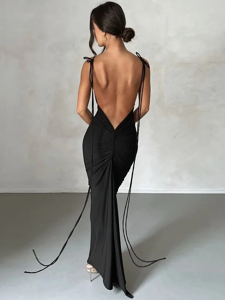 BLACK MAXI DRESS - PHOEBE
