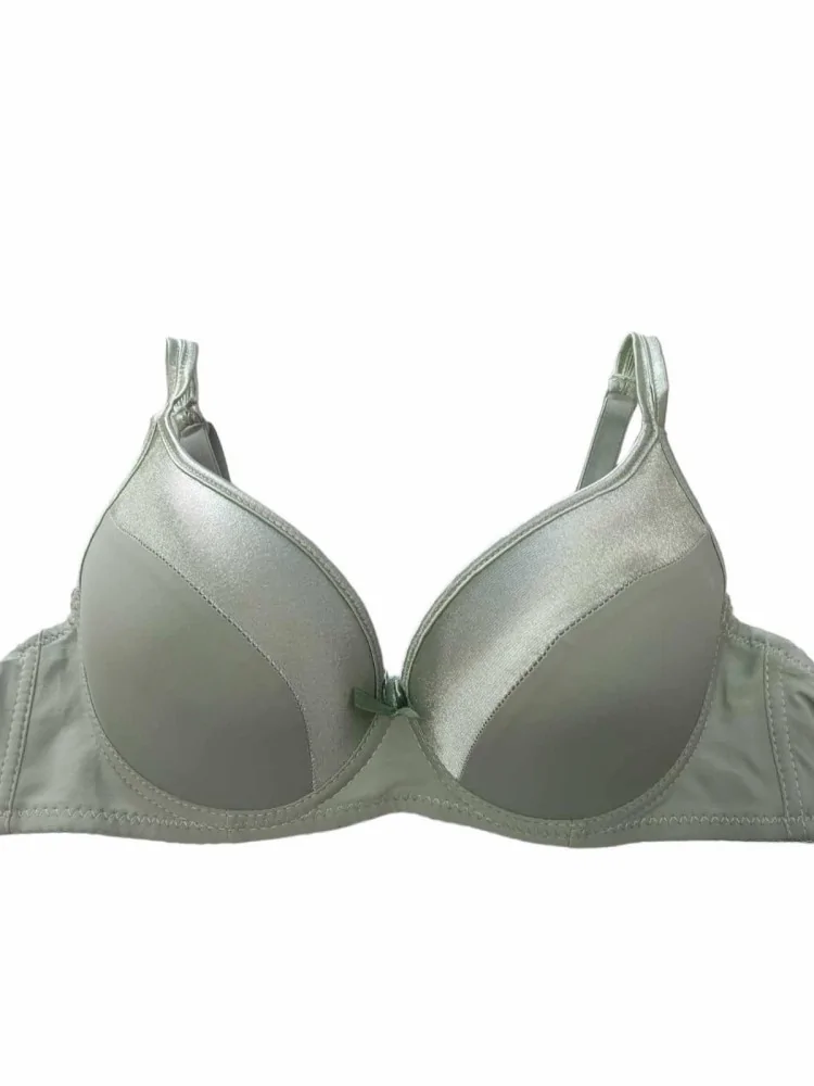 PISTACHIO SATIN BRA  - ZOULIEN
