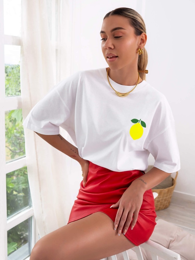 TSHIRT WHITE WITH LEMON -...