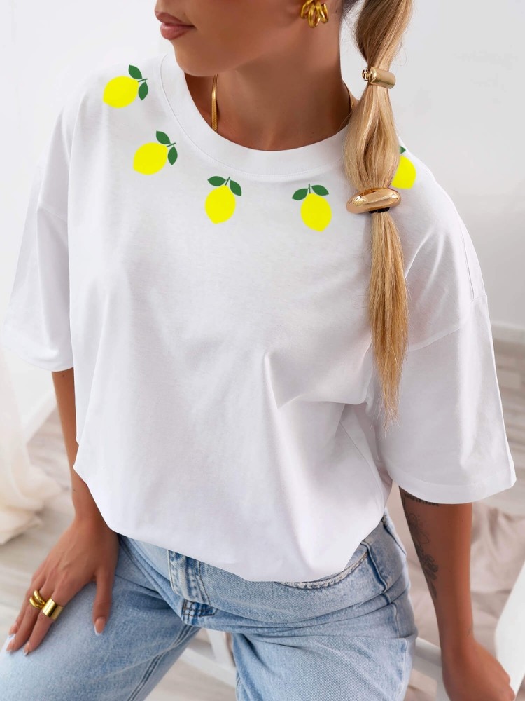 TSHIRT WHITE WITH LEMONS -...