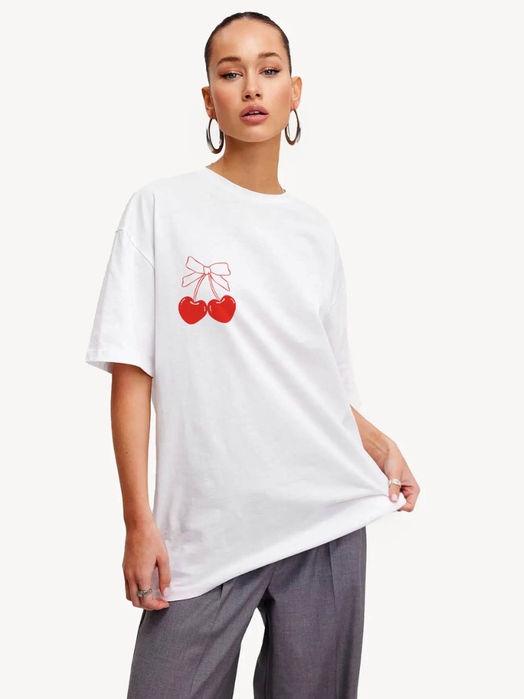 TSHIRT WHITE WITH CHERRY -...