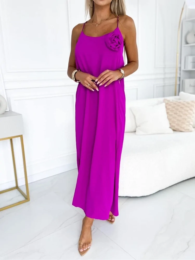 DRESS WITH FLOWER - MADELINE