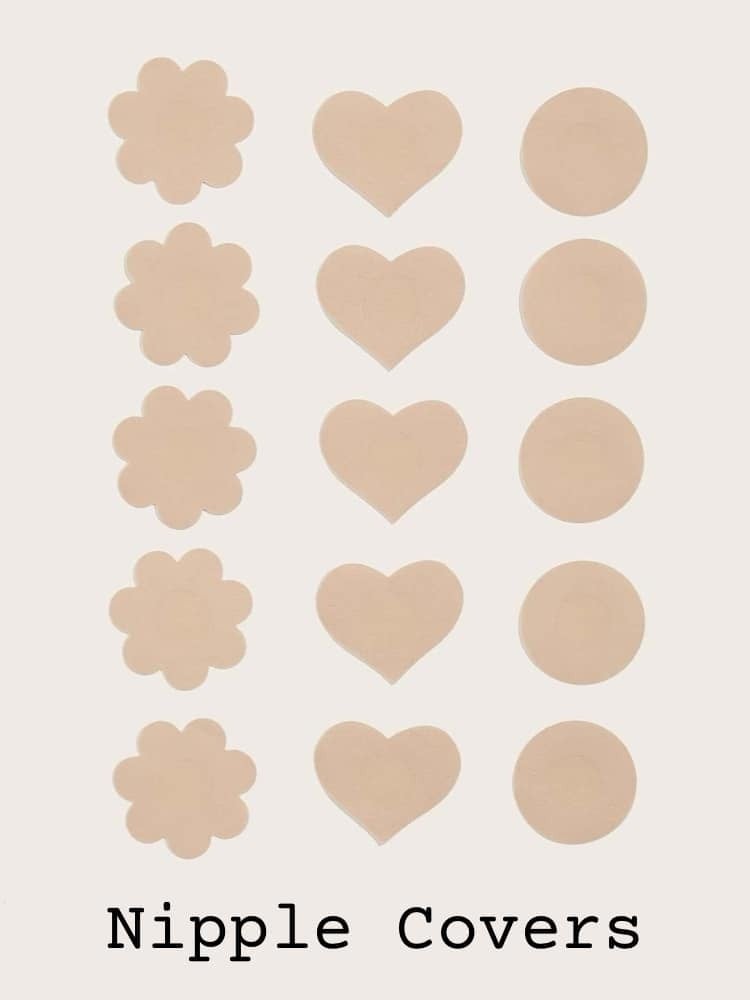SET OF 5 NIPPLE COVER STICKERS